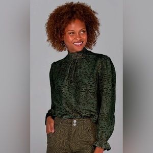 Tucker NYC Stella Top | Emerald Sequins